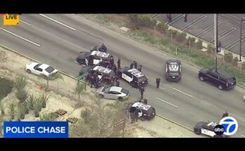 It includes key terms: Police Chase, Possible Kidnapping Suspect, West L.A., and date (May 2025) — all likely search phrases.