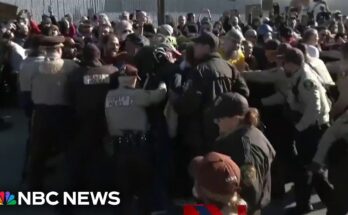 Officers Hospitalized After Clashes Outside ICE Facility